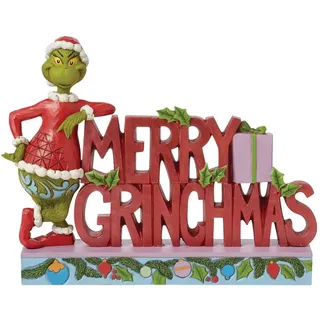 Enesco Weihnachtsfigur Grinch Merry Christmas „Jim Shore“ 6x23xH18 cm