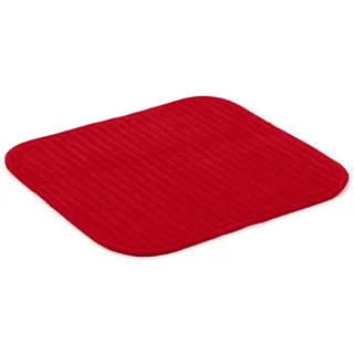 Gözze - Rutschfester Weicher Badeteppich, 100% Polyester, 50 x 45 cm - Bordeaux