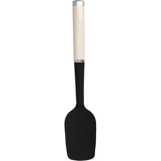 KitchenAid Löffel-Pfannenwender, Küchenutensil aus Silikon, Hitzeresistent – Almond Creme, 24 x 8 x 118 mm, Mandelcreme