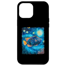 Hülle für iPhone 14 Plus Humuhumunukunukuapua'a Reef Drückerfisch Sternennacht