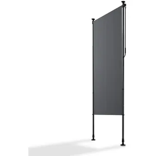Juskys Aluminium Seitenmarkise 100 x 310 cm Grau