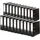20er Pack PP-Color Kunststoff-Ordner. Made in Germany. 8 cm breit DIN A4 schwarz Ringordner Vegan Aktenordner Briefordner Büroordner Plastikordner Schlitzordner