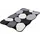 Badteppich Stone Schwarz 100 x 60 cm