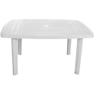 Ipae-Progarden ProGarden Modulbausatz-Tisch Oval Weiß 101x68 cm