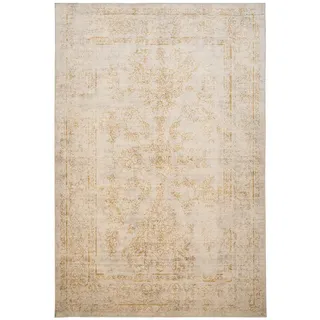 benuta Nest Vintage-Teppich Miray waschbar 200/300 cm , Beige, Gelb , Kunststoff , Vintage , Rechteckig , 200x300 cm , Oeko-Tex® Standard 100 , für Fußbodenheizung geeignet, in verschiedenen Größen erhältlich, waschbar, pflegeleicht , Teppiche und Böden, Teppiche, Vintageteppiche