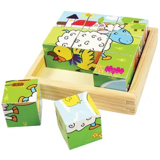 Bigjigs Toys Bilderwürfel Würfel Tiere