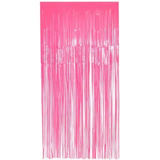 Boland - Folienvorhang neon, 200 x 100 cm, Partydeko für Silvester, Hochzeit oder Geburtstag, Dekoration, Lametta Vorhang