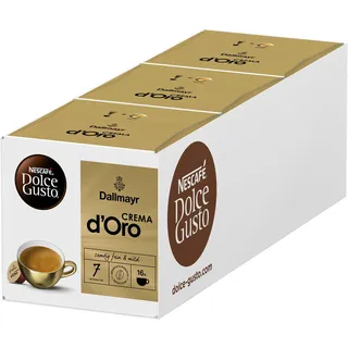 Nescafé Crema d'Oro Kaffeekapseln 3er Pack 48 St.