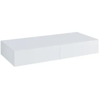 [en.casa] Wandregal Karstula 80 x 12 x 35 cm Weiß