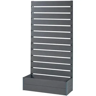 [en.casa] Blumenkasten Heerde 90 x 180 x 38 cm Grau