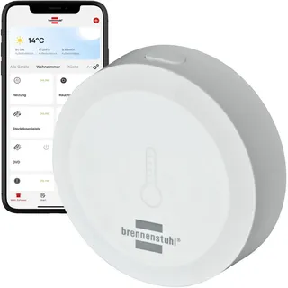 Brennenstuhl Connect Zigbee Temperatur- und Feuchtigkeitssensor TFS CZ 01 1293920