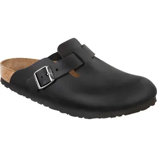 Birkenstock Boston Nubukleder Schwarz 38