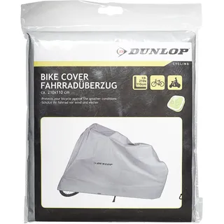 Dunlop Sports fahrradüberzug - schutztür Ihr Fahrrad vor Wind und Wetter, Grau, 210x110cm, 8711252417882, Weiß - Weiß, Gray