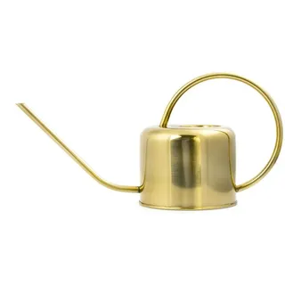 Kikkerland WC01 Gießkanne, Metall, Gold, 37.5 x 13 x 19.5 cm