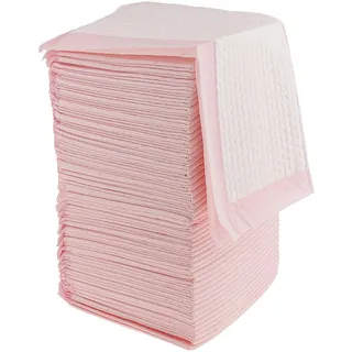 CUTICATE Inkontinenzunterlagen Krankenunterlagen Einwegunterlage Einmal Wickelunterlagen - Rosa, 50 Stück 45x33cm