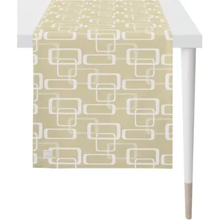 APELT "3966 Outdoor, Sommerdeko, Sommer", Jacquardgewebe, sand, weiß),