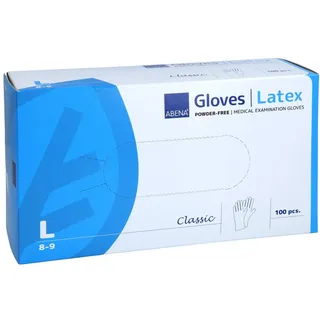 Abena LATEX-HANDSCHUHE CLASSIC NATUR PUDERFREI L