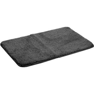 Amago - Mikrofaser Badteppich, 100 prozent PES, 50 x 80 cm - Anthrazit