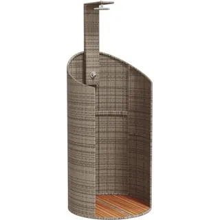 vidaXL Gartendusche grau 100x100x241,5 cm