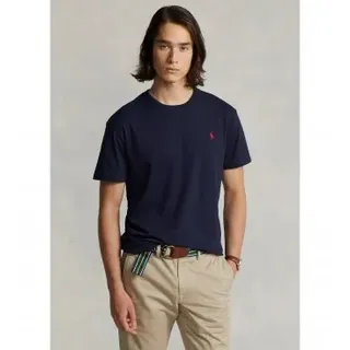 Polo Ralph Lauren für Herren. 710680785004 SSCNM2 Navy T-Shirt aus Baumwolle (XXL), Lässig, Kurzarm, Marine