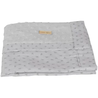 Roba Babydecke 80 x 80 cm Lil Planet grau , Hellgrau , Textil , 80x80 cm , Gots , Schlafen, Babybettausstattung, Babydecken & Babykissen, Babydecken