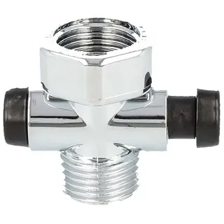 tecuro Duschstopp Wasserstop für Handbrause, Duschbrause - verchromt