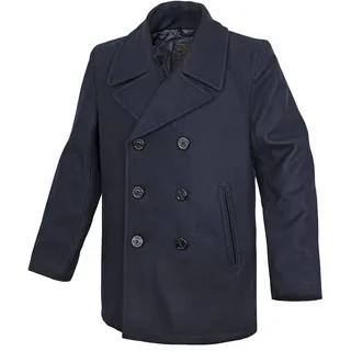 Mil-Tec US Navy Pea Coat, Tuch dunkelblau, Größe XXL