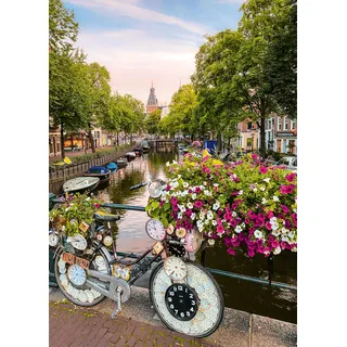 Ravensburger Puzzle Fahrrad und Blumen in Amsterdam