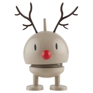 Hoptimist - Skandinavisches Design - Weihnachtsfigur - Small Reindeer Bumble - Braun - Höhe: 9 cm - Geschenkidee