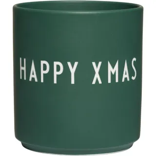 Design Letters Lieblingsbecher HAPPY XMAS | Weihnachtstassen Ideal für Weihnachtsdeko, Weihnachtsgeschenke für Frauen & Männer, Tischdeko Weihnachten | Porzellan Weihnachtstasse | Kaffeetassen 250 Ml