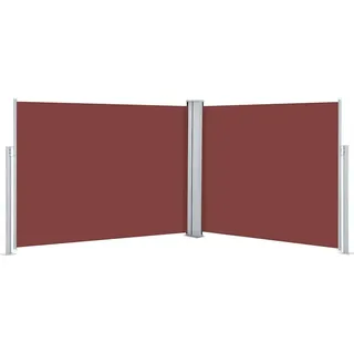 vidaXL Ausziehbare Seitenmarkise Braun 140 x 1000 cm - Braun