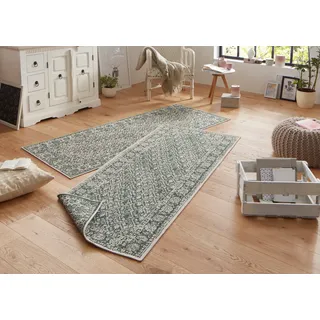 HANSE Home Teppich "Curacao" rechteckig 5 mm Höhe In-& Outdoor, Läufer, Wetterfest, Balkon, Wohnzimmer, Wasserfest, grün