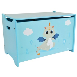 Fun House 713305 Leon Le Dragon Spielzeugkiste für Kinder, 40 x 58 x 36 cm, Blau