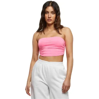 Urban Classics Damen Dames neon Bandeau Top, Rosa (Neonpink 00355), M EU