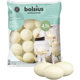 Bolsius Schwimmkerzen 20 St. elfenbein