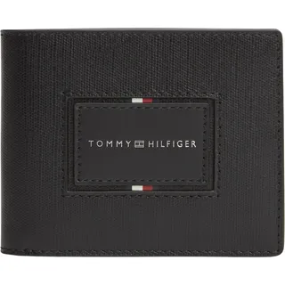Tommy Hilfiger Herren Geldbeutel Foundation Mini aus Leder, Schwarz (Black), Einheitsgröße