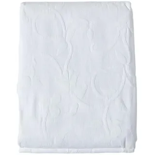 Homescapes Tagesdecke Matelassé 180/260 cm, floral gemustert , Weiß , Textil , Floral , Rechteckig , 180x260 cm , Heimtextilien, Bettwäsche & Leintücher, Tagesdecken