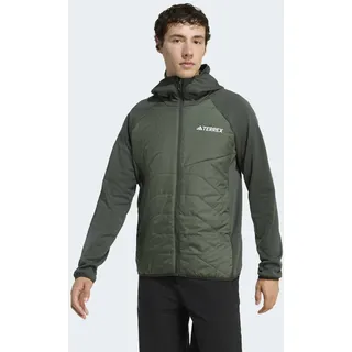 Outdoorjacke ADIDAS TERREX "MULTI CLIMAWARM ISOLIERENDE HYBRID", Herren, Gr. S, shadow olive, olive strata, Obermaterial: 100% Polyester, Jacken Outdoorjacke