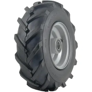 13x5.00-6 Reifen mit offenem Profil, Stollenprofil und Rotorkultivator-Stollen, für den Einsatz in der Landwirtschaft, montiert auf einer 25-mm-Kugelachse