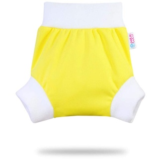 Petit Lulu Überhose (Schlupfüberhose) Größe M (6-10 kg) für Höschenwindeln und Nachtwindeln (Gelb)