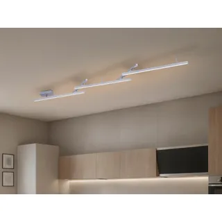 242cm lange, flache LED Stab Deckenleuchte Fernbedienung indirekte Beleuchtung - Silber