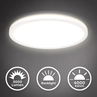 B.K.Licht Panel 1 rund weiß