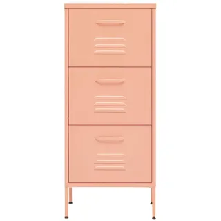 vidaXL Lagerschrank Rosa 42,5x35x101,5 cm Stahl