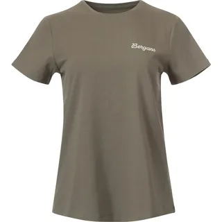 Bergans Nordmarka Organic Cotton Print Tee Women green mud (12731) L