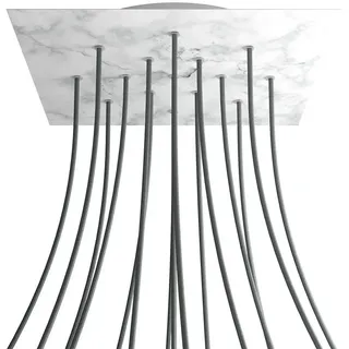 Creative Cables Kroq4015f105 Xxl Rose-one Square Carrara Marmor Rosen-set - Multicolor - 400 mm