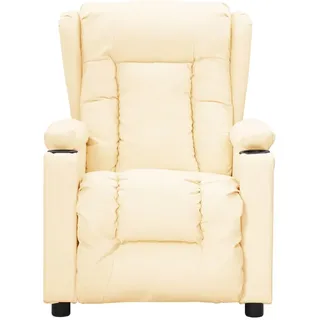 vidaXL Massagesessel Creme Kunstleder - Creme