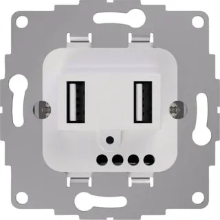 2USB chargeUp TAE USB AA Ladestation Glänzend Weiß / 19.0W / 3.8A - Weiß