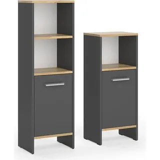 Vicco Karli 2-tlg. Anthrazit/Goldkraft Eiche