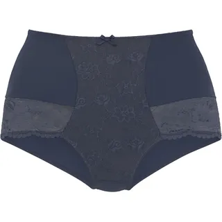 Nuance High-Waist-Panty, mit Spitzeneinsätzen Nuance marine 52/54