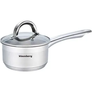 Klausberg Topf mit Deckel 14cm KLAUSBERG KB-7132 1L, - Silber